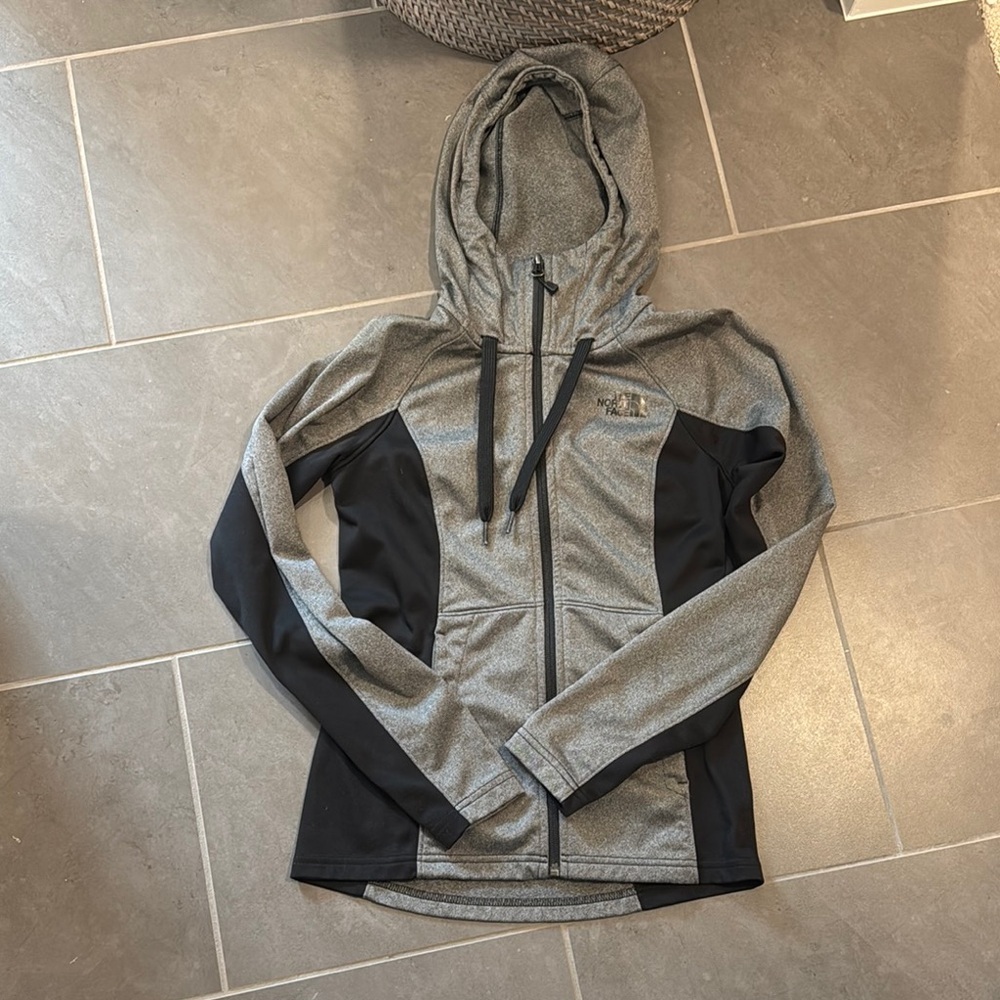 The North Face Gray and Black Hoodie